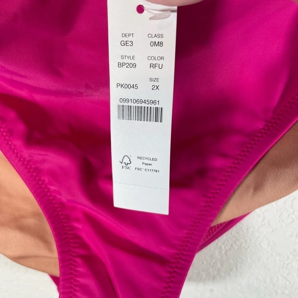 J.Crew Heritage 1989 High-Leg Bikini Bottom 2X